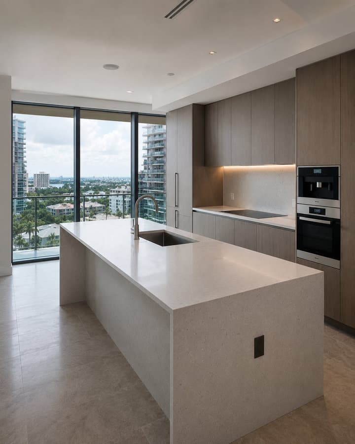 Hidden Bay condo tower kitchen atmosphere — Eastern Shores
