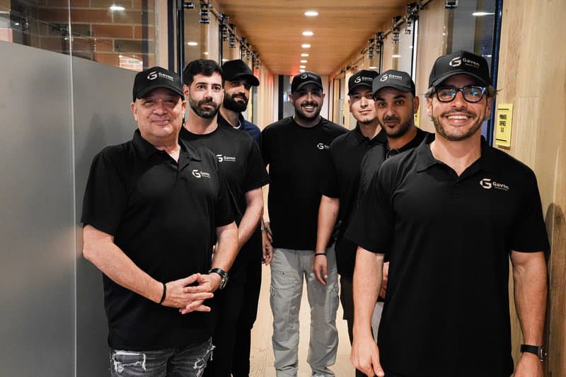 The Gaven Constructions team in branded shirts and caps on site