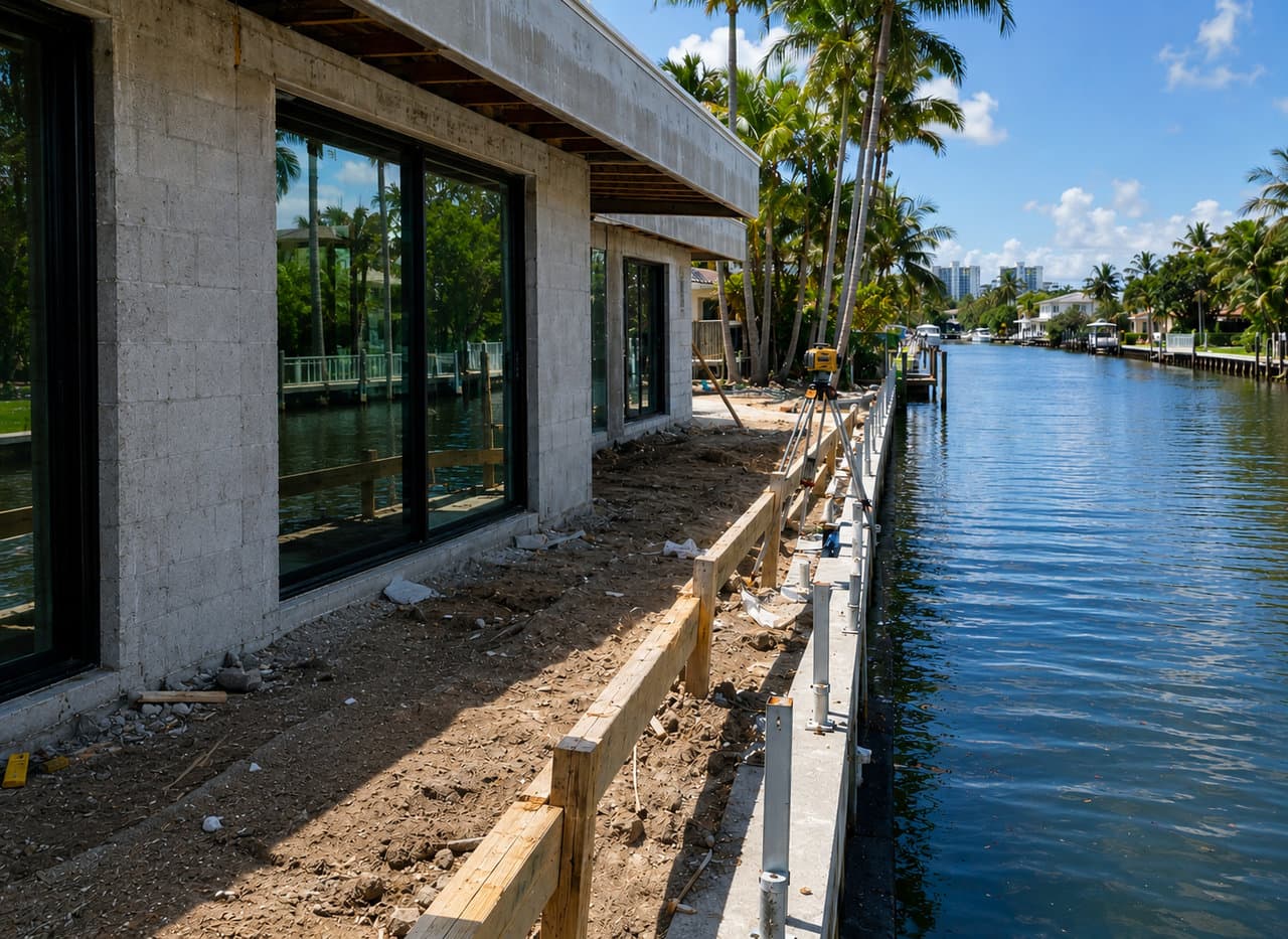 FEMA Special Flood Hazard Area expansion on Broward FIRM panels — New River and C-13 / C-14 canal corridor flood context