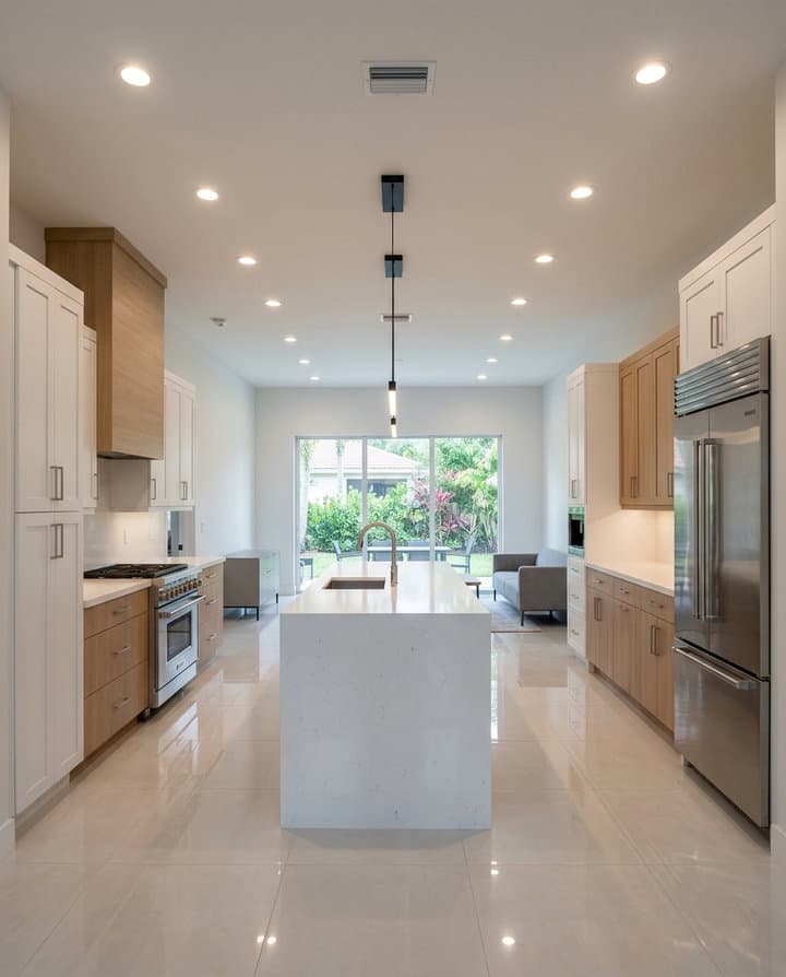 Completed renovation in a Coral Springs suburban single-family home