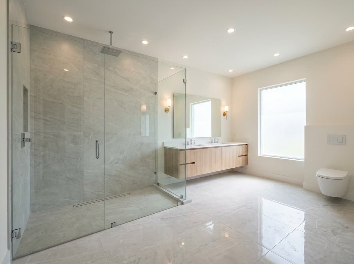 Completed bathroom remodel in a Boca Raton single-family home — South Palm Beach