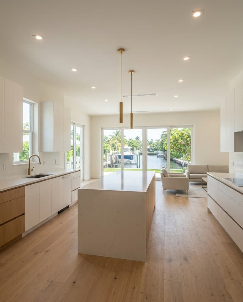 Completed kitchen remodel in a Deerfield Beach single-family home — North Broward