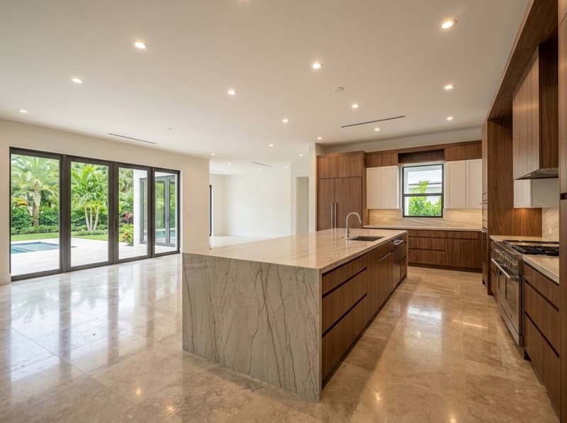 Completed kitchen remodel in a Pinecrest single-family home, Miami-Dade County
