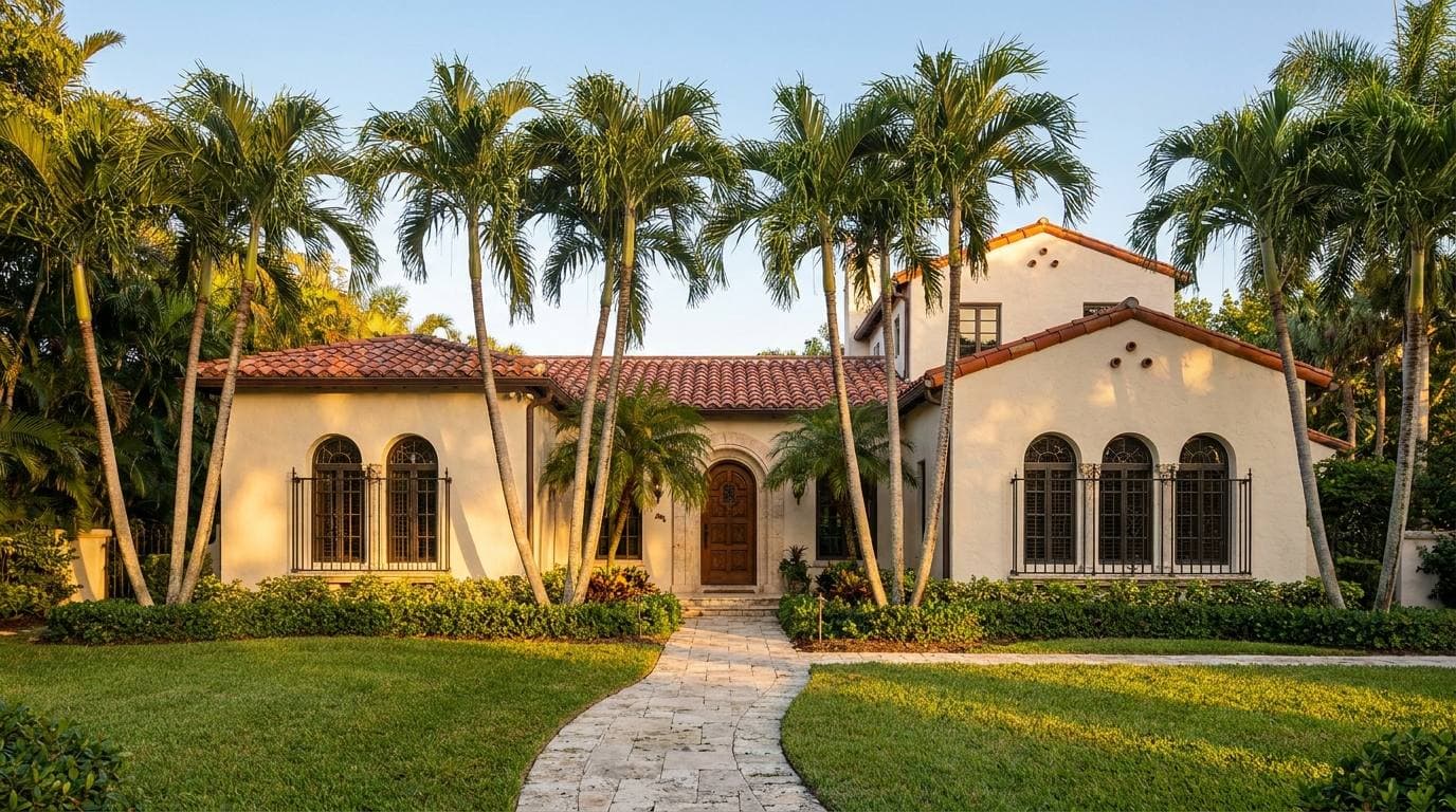 Boca Raton Mediterranean Revival single-family home, representative of Addison Mizner architectural heritage stock entering a whole-home renovation cycle