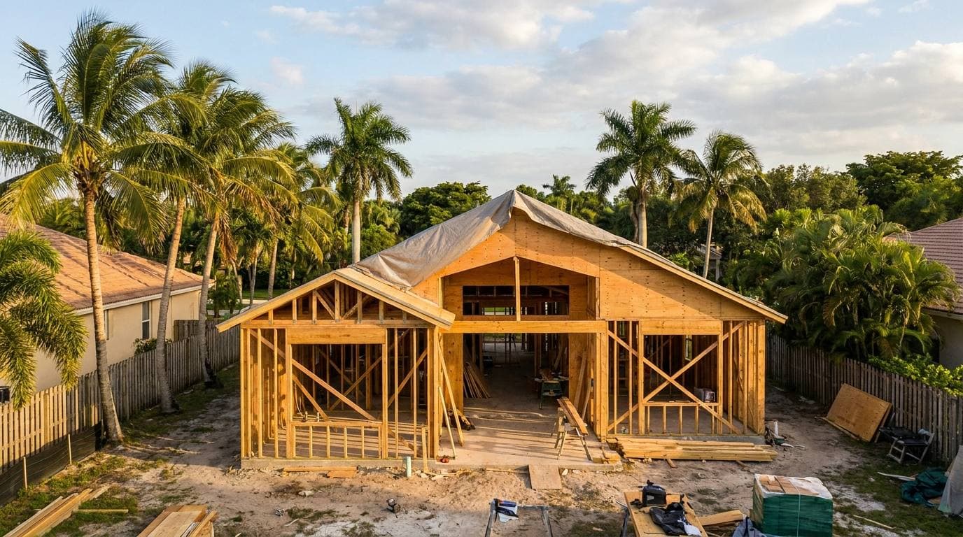 Home addition on Coconut Creek single-family — primary-suite addition or garage conversion ADU