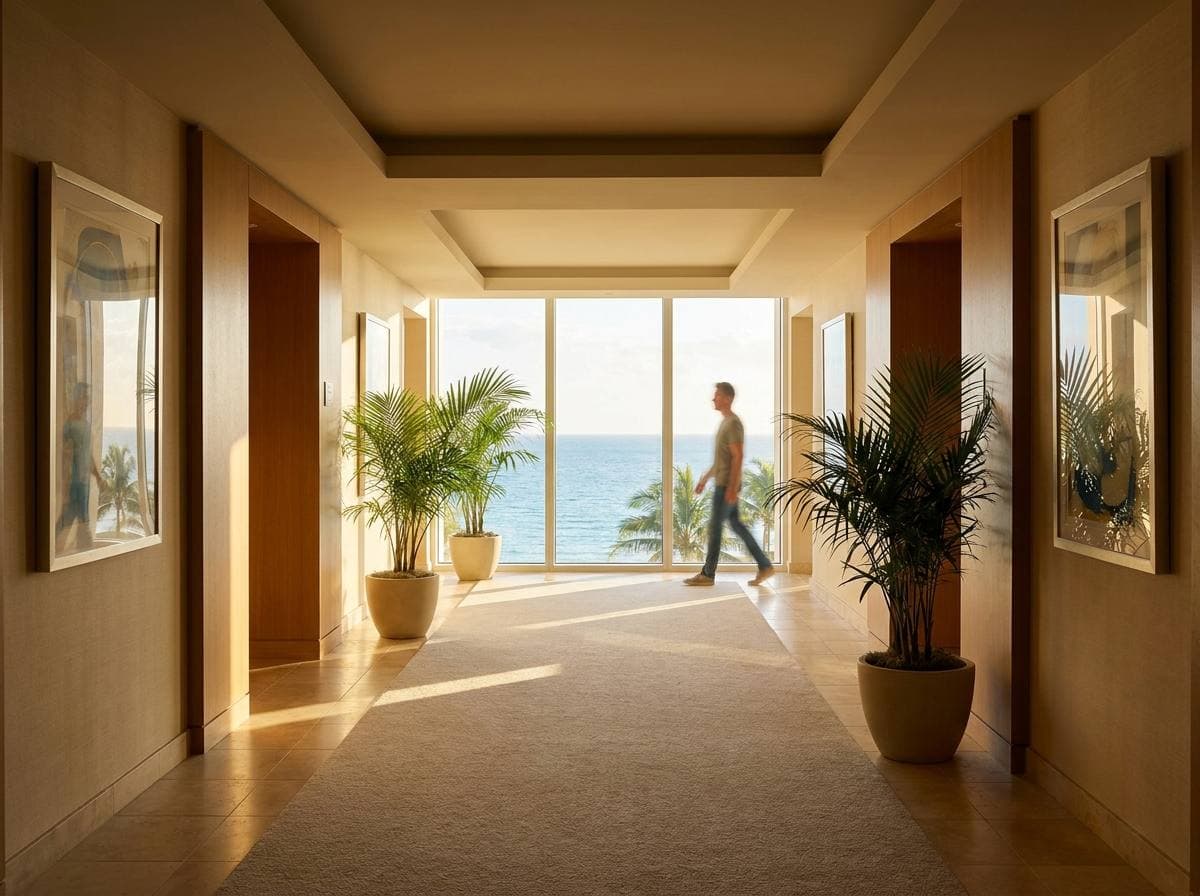 Hillsboro Mile coastal condo high-rise corridor, Deerfield Beach