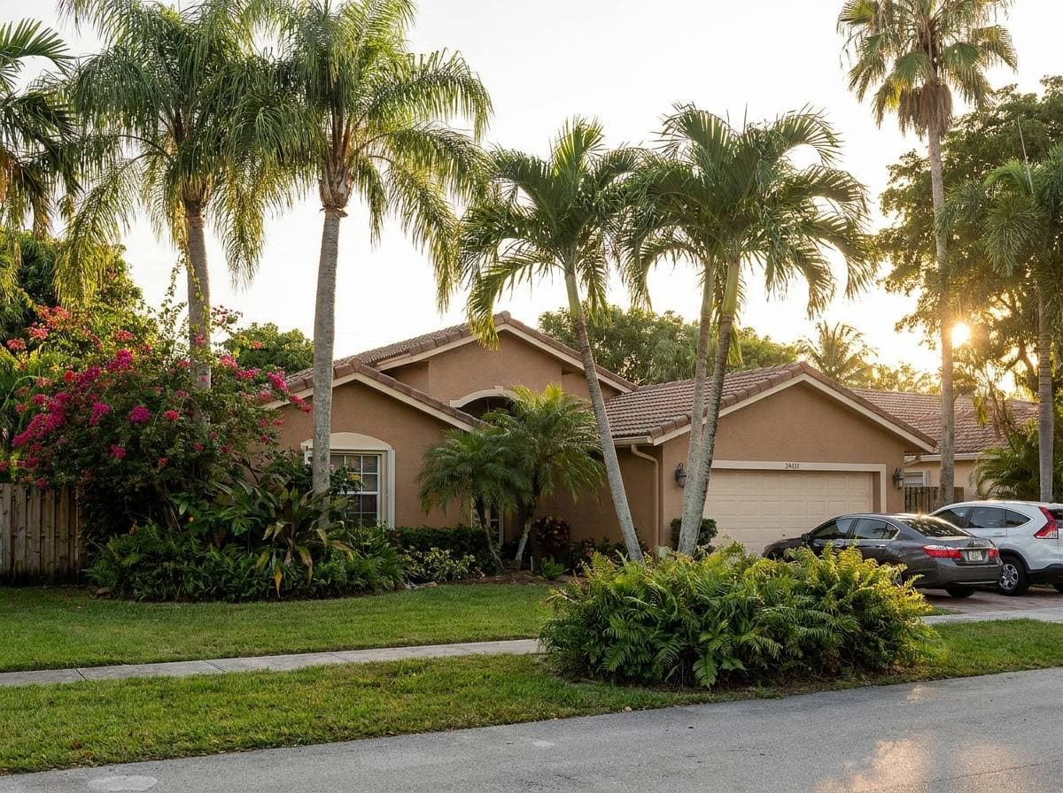 Single-family detached home in Hialeah Gardens with concrete-block construction representative of the dominant 1970s–1990s build wave