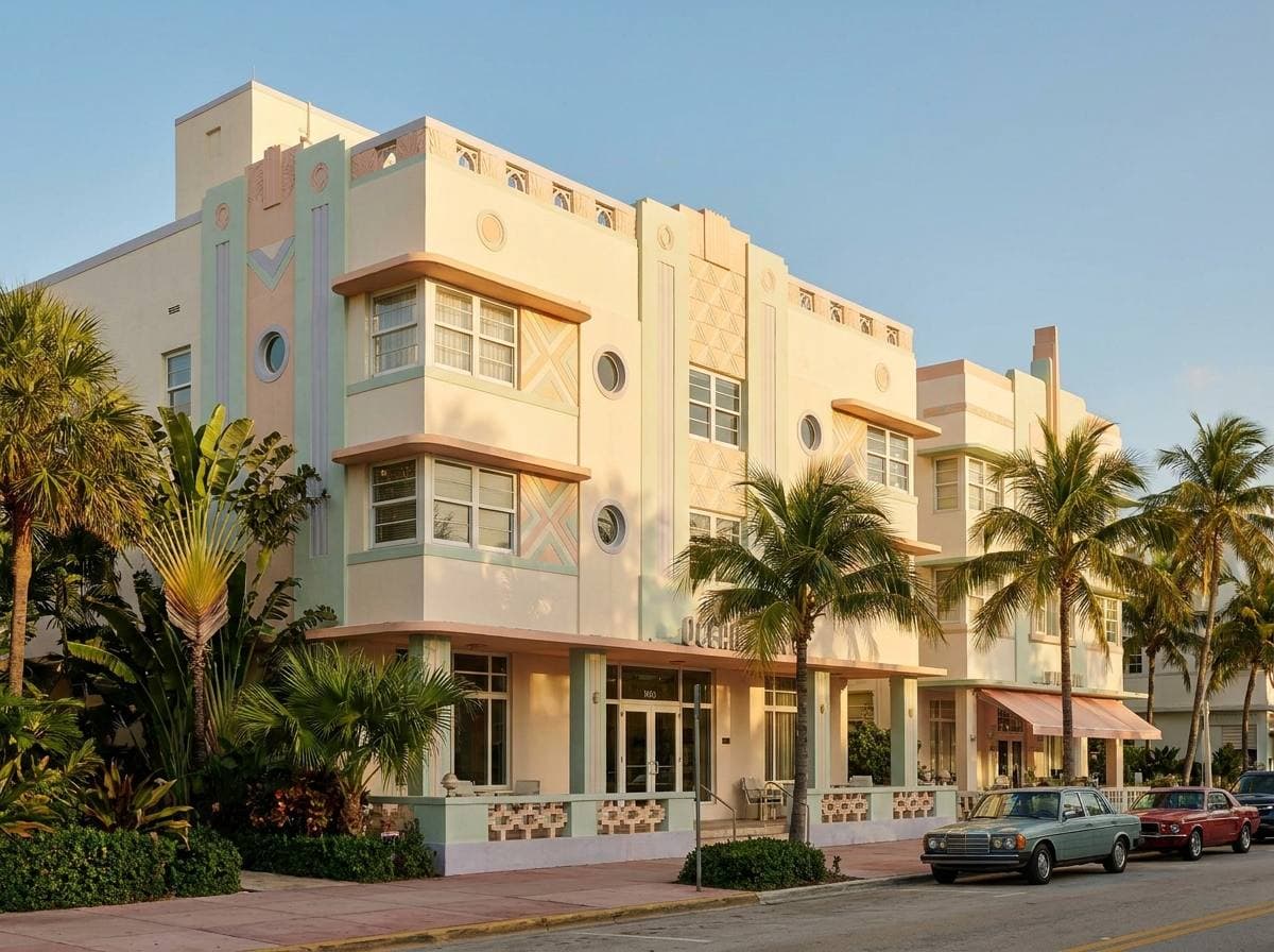South Beach Art Deco Architectural District — 1920s–1940s contributing building facade representative of the historic preservation review envelope