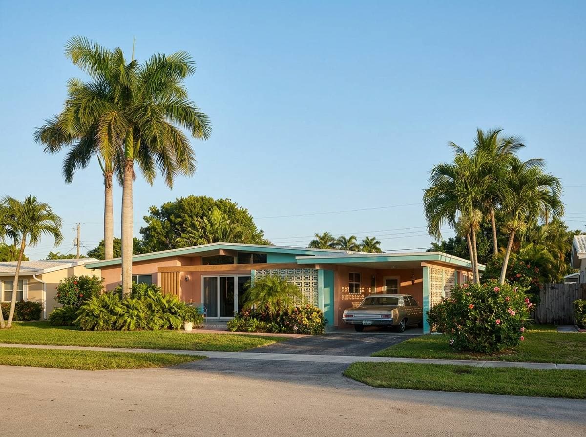 Coral Heights mid-century single-family home, Oakland Park — 1950s–60s housing stock typical of the neighborhood