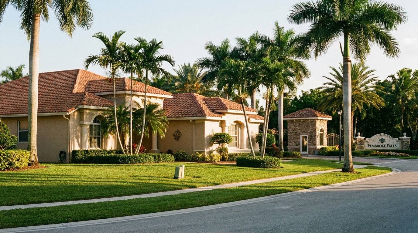 Pembroke Falls gated community single-family home Pembroke Pines FL