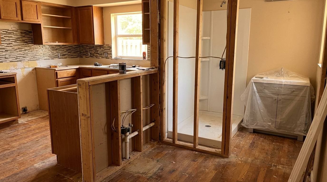 Older single-family Pembroke Pines kitchen and bathroom remodel