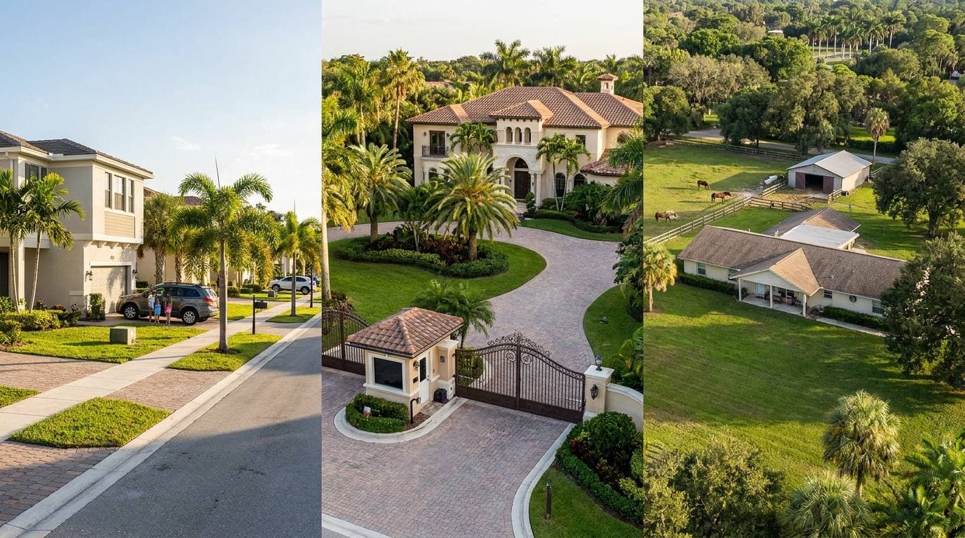 Plantation FL property types overview — single-family, gated estate, and Plantation Acres rural-residential