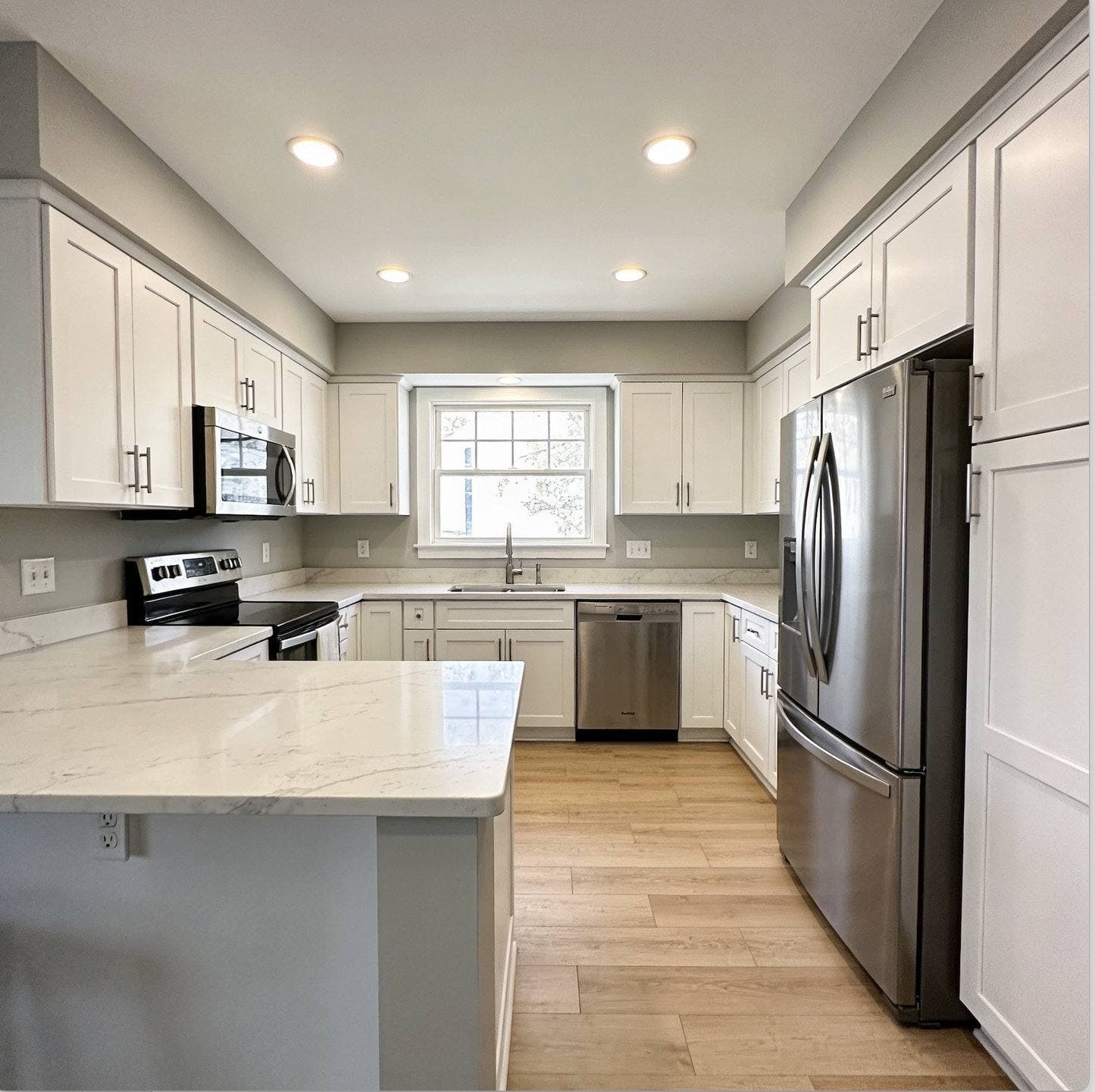 Pompano Beach mid-rise condo kitchen remodel with Atlantic Ocean view — Gaven Constructions