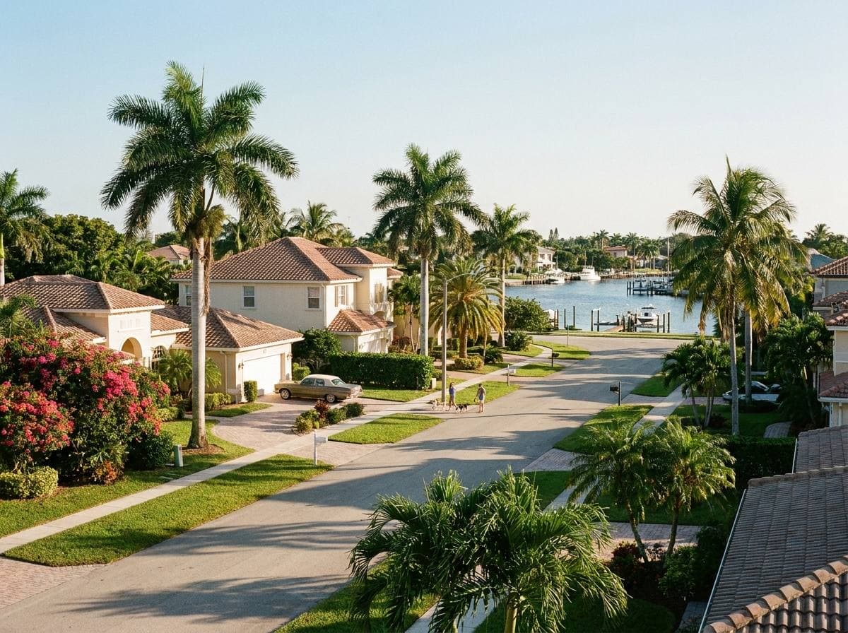 Hillsboro Shores Pompano Beach waterfront single-family neighborhood with Intracoastal access