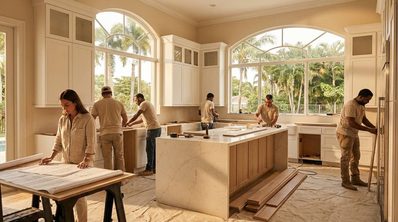 Kitchen remodeling Southwest Ranches FL — Gaven Constructions estate single-family project