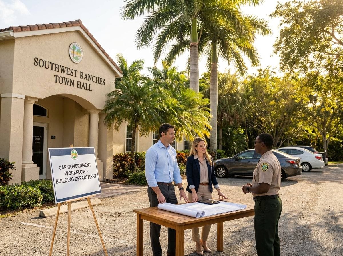 Southwest Ranches building permits — Town Hall CAP Government workflow