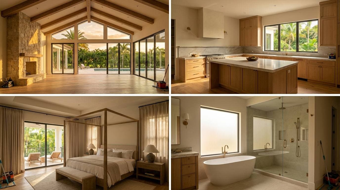 Whole-home estate renovation near Southwest Ranches — kitchen, great room, primary suite scope