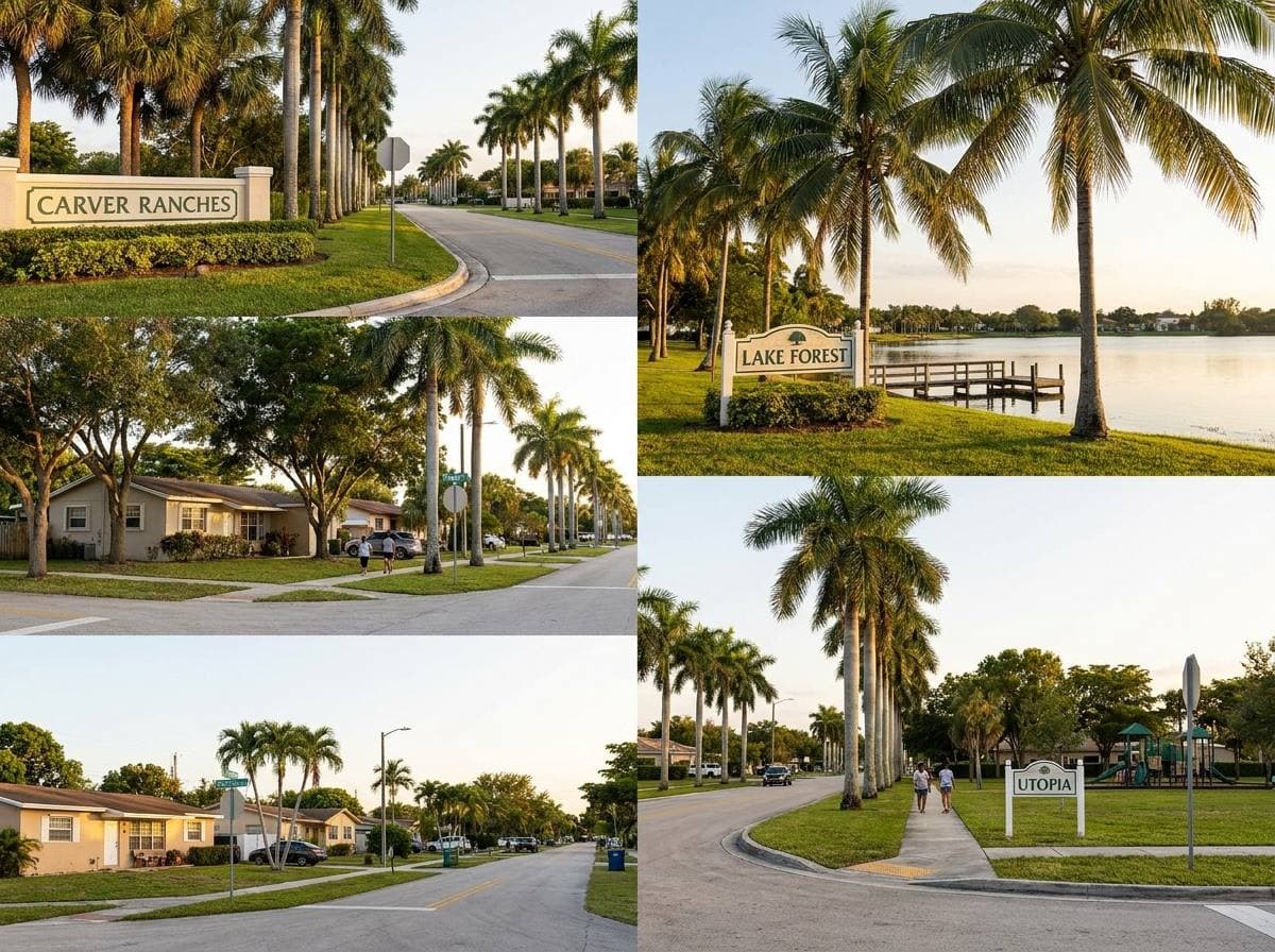 West Park Florida neighborhoods Carver Ranches Lake Forest Miami Gardens Utopia
